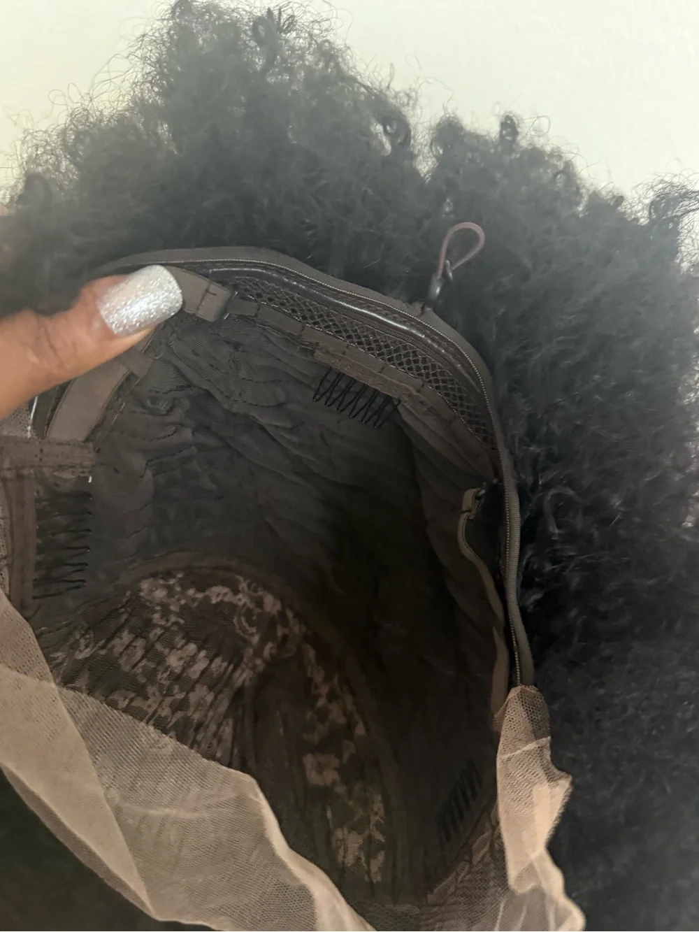 Voluminous Afro Curly Wig - Black